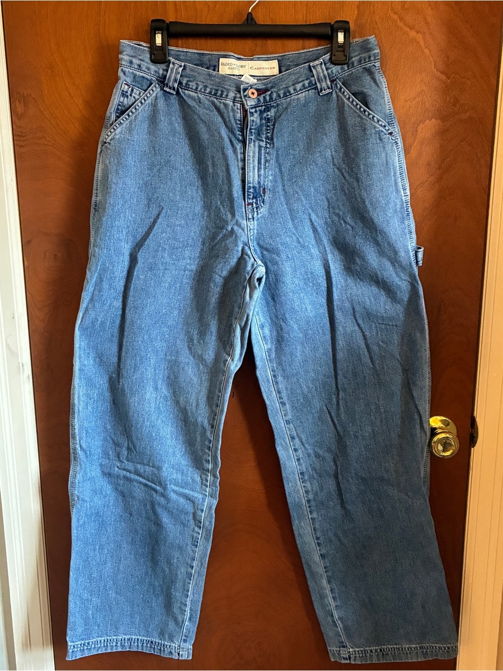 Faded Glory Vintage Carpenter Jeans - Light Blue Denim